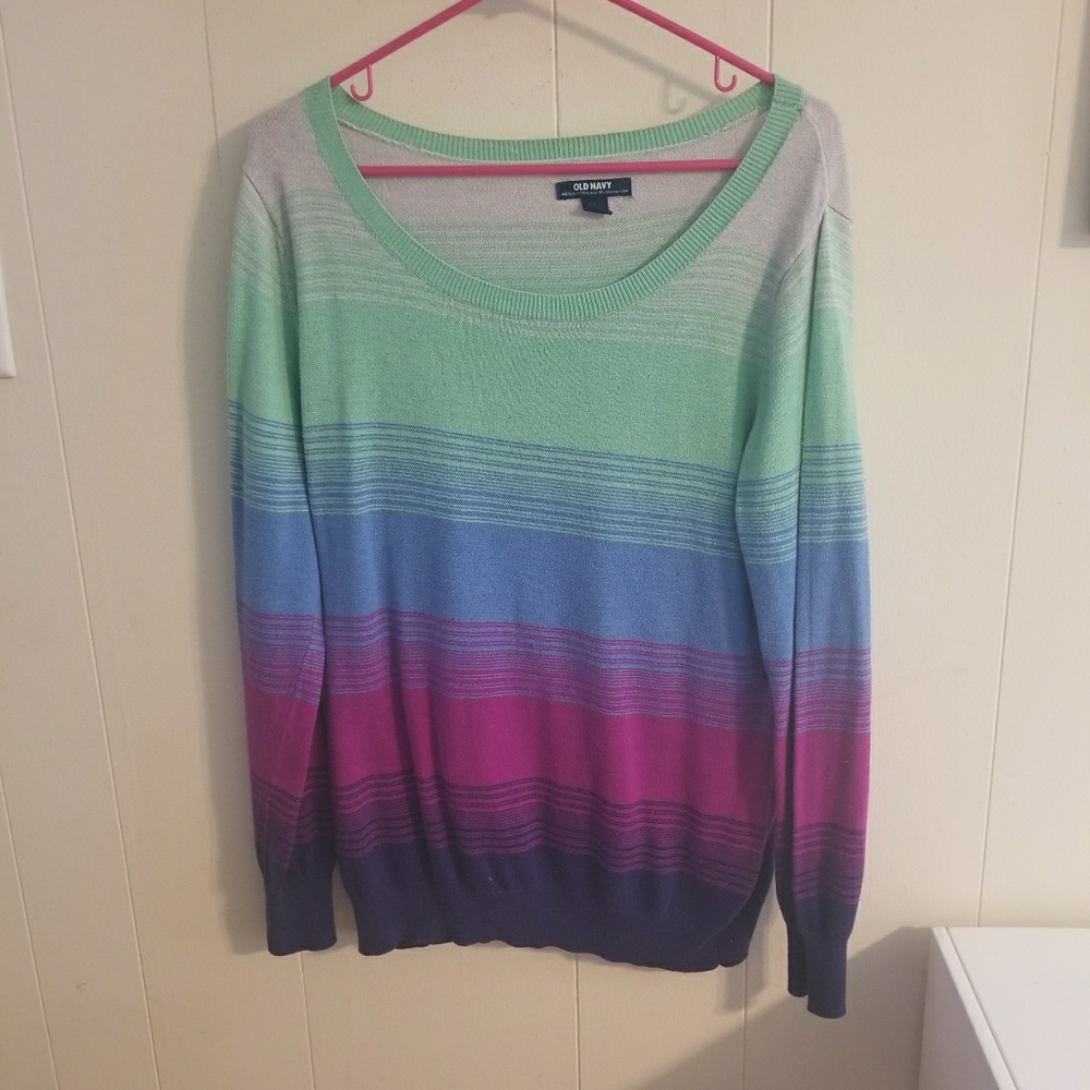 Ombre Striped Sweater
